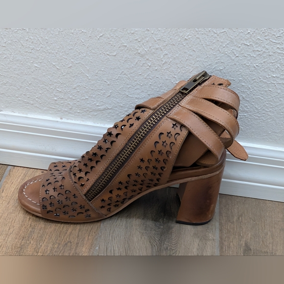 Freebird Teresa Bootie Tan Leather Women’s Size 12 - Picture 6 of 10